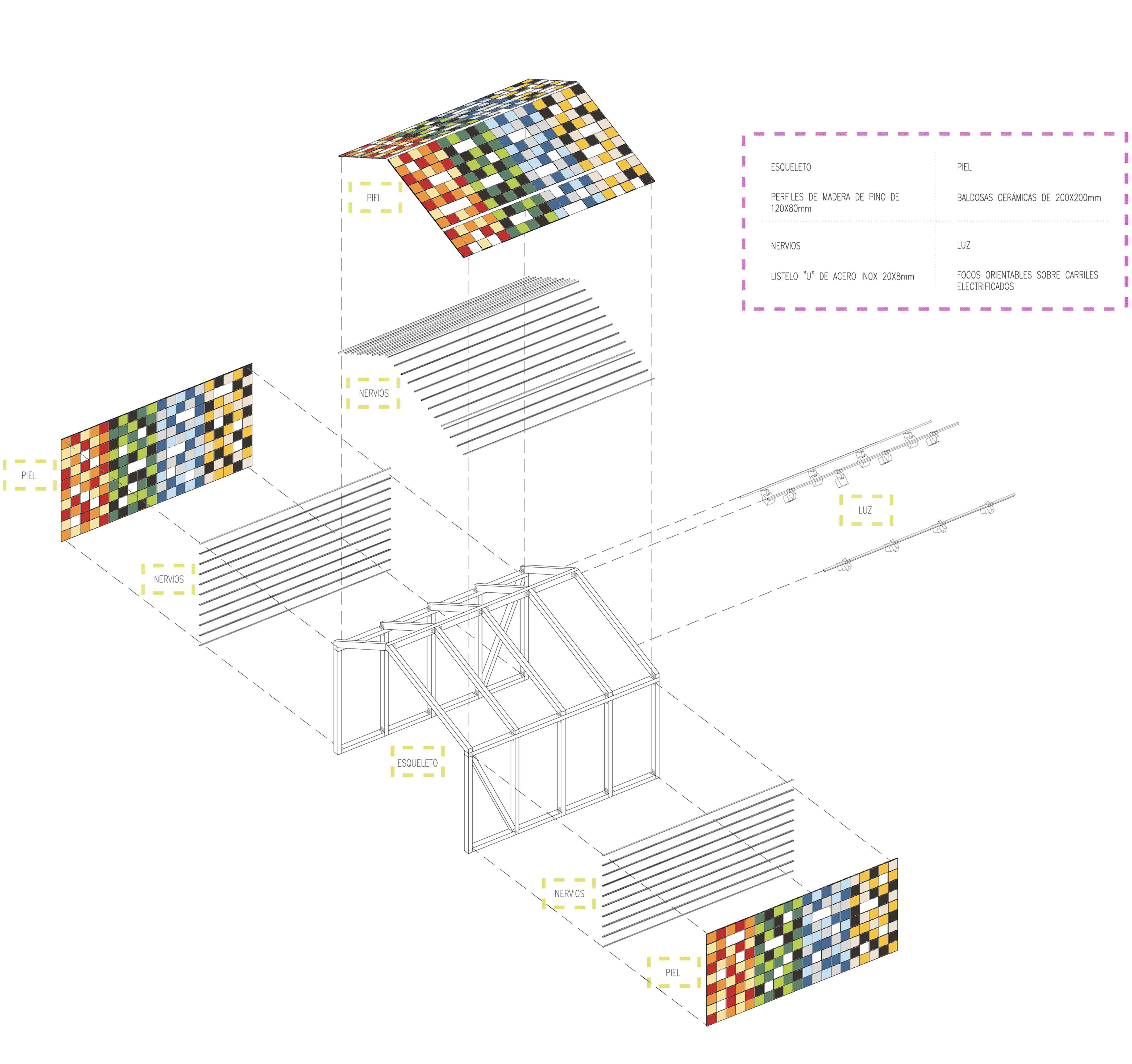 Axonometria Chromatic House